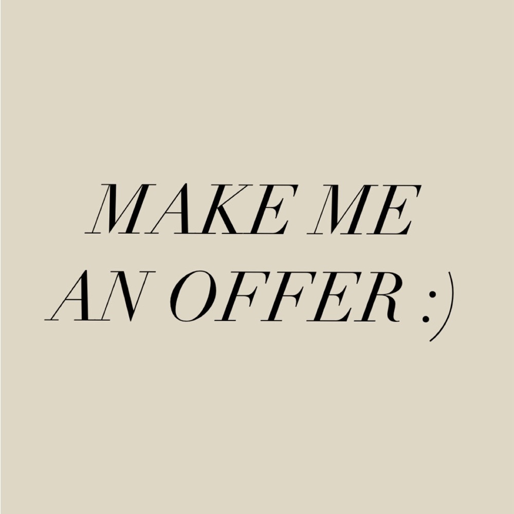👉Make an Offer 😉